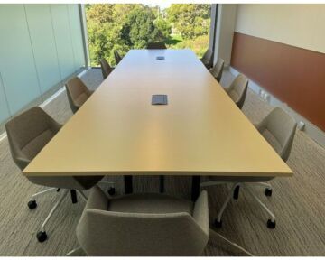 St Kilda Rd, 5000mm x 1400mm, Rectangular, Dansk Maple