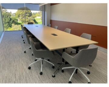 St Kilda Rd, 5000mm x 1400mm, Rectangular, Dansk Maple
