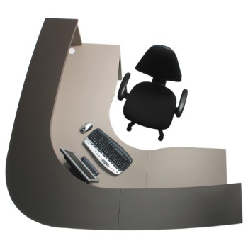 Excel ErgoCurve (Boomerang Shape) Reception Desk