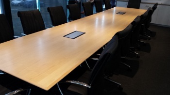 Timber Veneer Boardroom Table