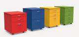 Excel Mobile Pedestal - 2 & 1 File drawer, 50 colours