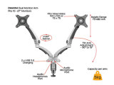 Rapid Dual Monitor Arm