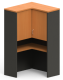 Excel 'L' Shaped Hutch with Hinged Doors