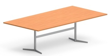 Excel Rectangular Table with Twin End Base