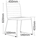 Raven Sled Visitor Chair