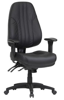 Rover High Back Ergo, Leather, 140kg rating