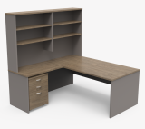 Excel Desk, Return, Hutch & Mobile Ped, 50 Colours