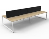 Rapid Deluxe Loop 4 Person Desk 