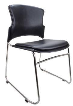 Eve Vinyl Padded Stacking Chair P.U. 