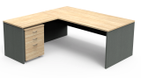 Excel Range Desk, Return & Mobile Pedestal