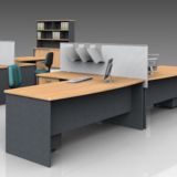 DDK Panel End Desk with Screen