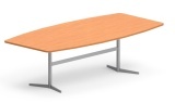 Boatshape Table with Twin End Base