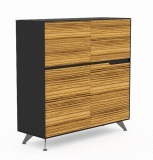 Novara Timber Veneer Cabinet