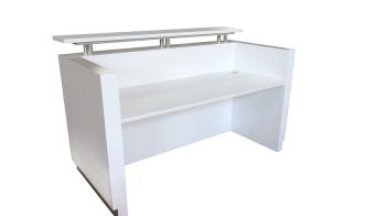 Hugo Reception Desk - Gloss White finish