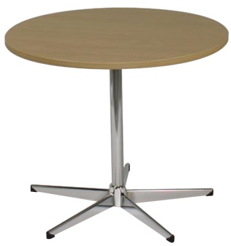 Round Table, Chrome 5 Way Base