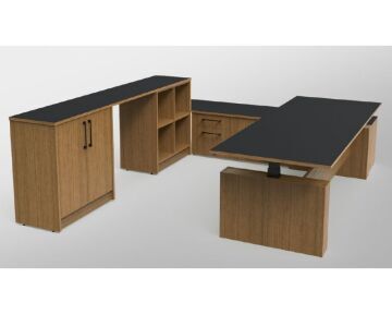 Executive Height Adjustable Desk Setting