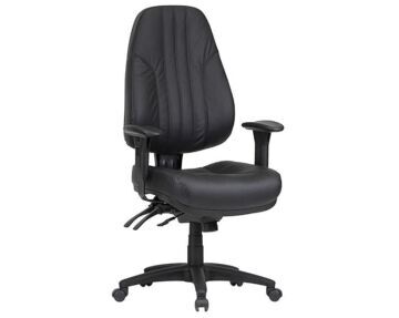 Rover High Back Ergo, Leather, 140kg rating