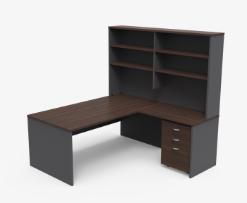 Excel Desk, Return, Hutch & Mobile Ped, 48 Colours