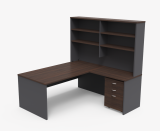 Excel Desk, Return, Hutch & Mobile Ped, 48 Colours