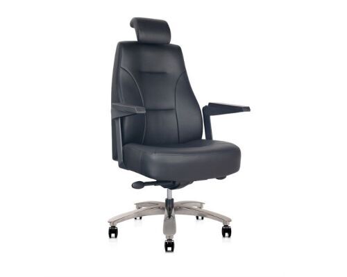 Monarch 24/7 Chair, 185kg rating, Black Leather