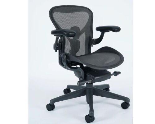 Herman Miller Aeron Remastered, 12 Year warranty, Size B, Graphite