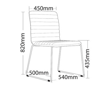 Raven Sled Visitor Chair