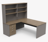 Excel Desk, Return, Hutch & Mobile Ped, 48 Colours