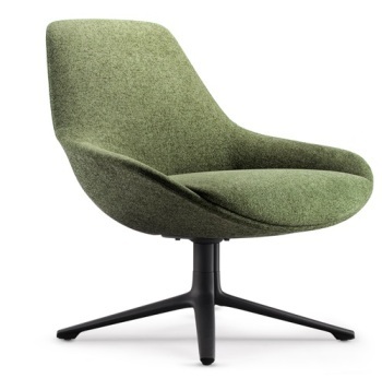 Lutie Club Lounge Chair, 4 way base
