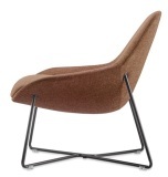 Lutie Club Lounge Chair, Cross Base