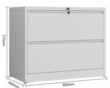 Lateral Filing Cabinet, 2 drawer