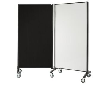 Mobile Room Divider with whiteboard/pinboard