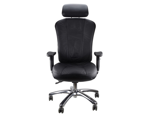 Multiform High Back, Black Leather Executive Chair