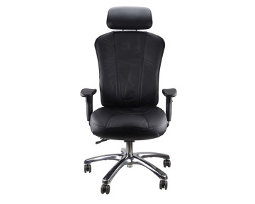 Multiform High Back, Black Leather Executive Chair