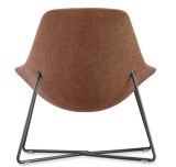 Lutie Club Lounge Chair, Cross Base