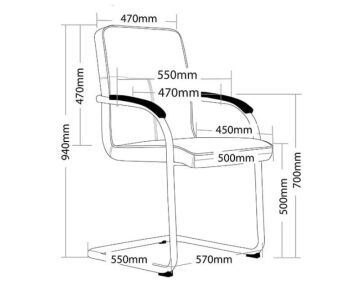 Rose Visitor Chair with arms